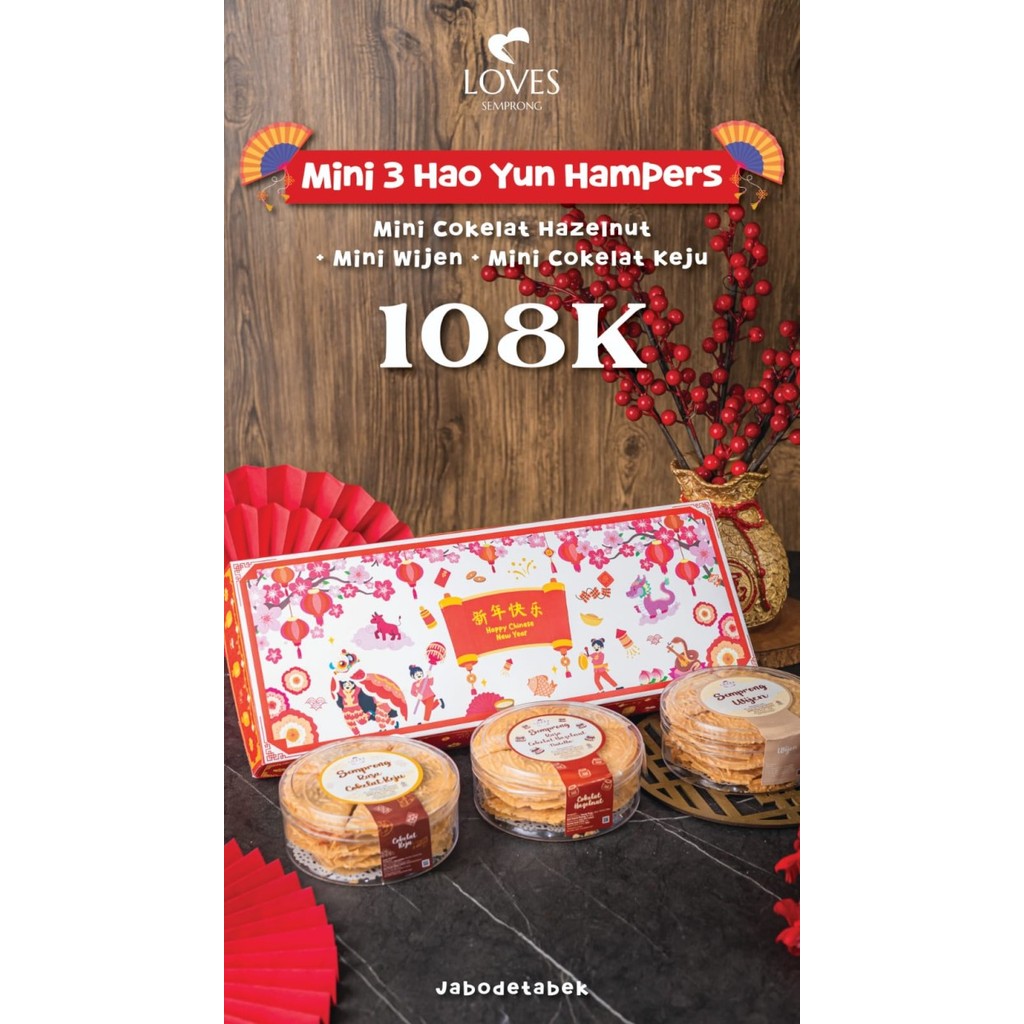 

CNY Hampers Imlek Loves Semprong - Mini 3 Hao Yun Limited