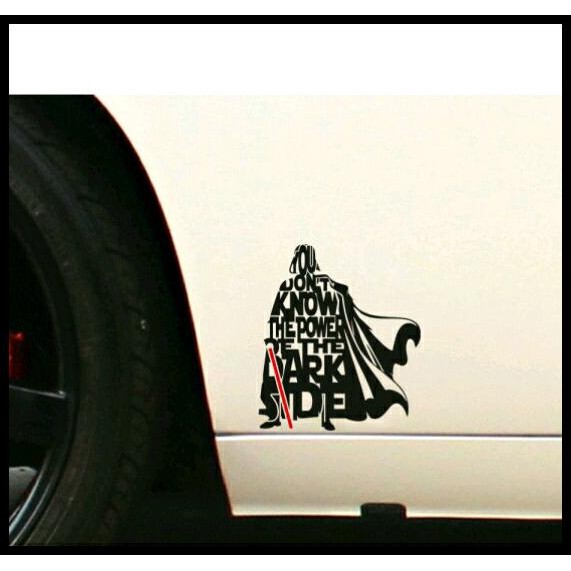 

DISKON STICKER / STIKER DARTH VADER STAR WARS SUPERHERO COMIC !!