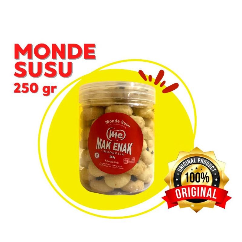 

Murah MONDE SUSU Mak enak asli jember 250g