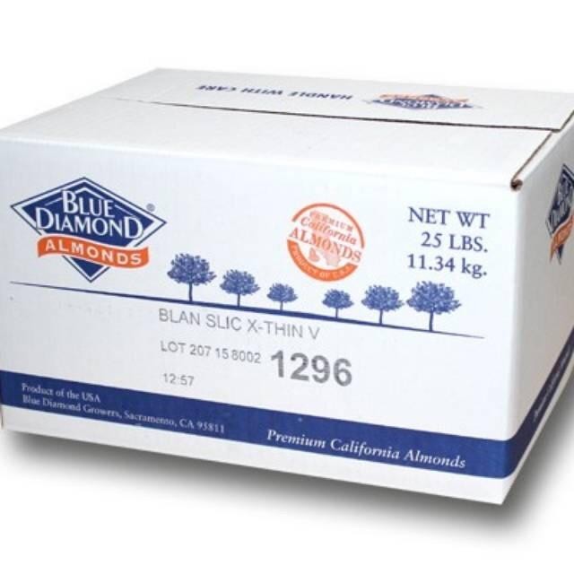 

Almond Flour Tepung Almond Blue Diamond 25 Lb 11.34 G 1 Du