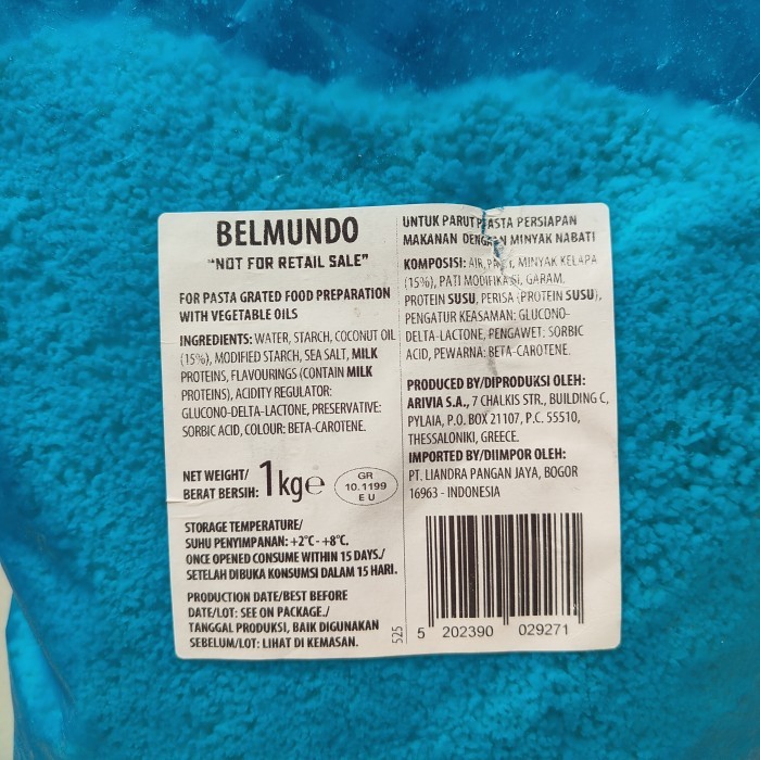 

Belmundo Parmean Bubu 1G Grated Parmean Cheee Eju Pata Pizza
