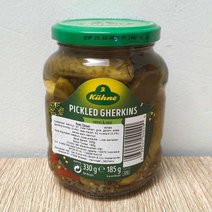 

Uhne Piled Gherin 330Gr Acar Timun Muda Gerin Gherin Etimun