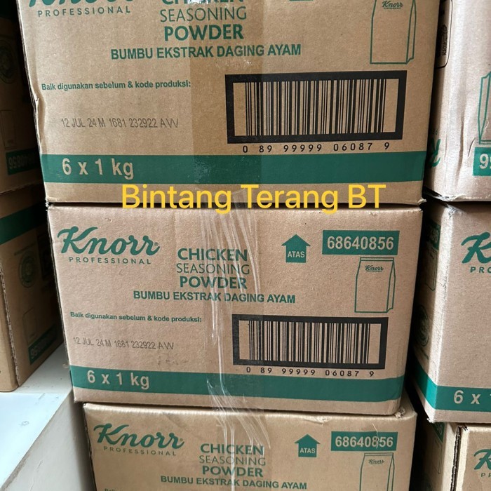 

Knorr Chicken Seasoning Powder 1 kg 1 Dus Karton isi 6 pcs / Knor Ayam