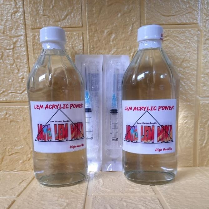 

Lem acrylic 1liter / Lem Akrilik + suntikan 1pcs