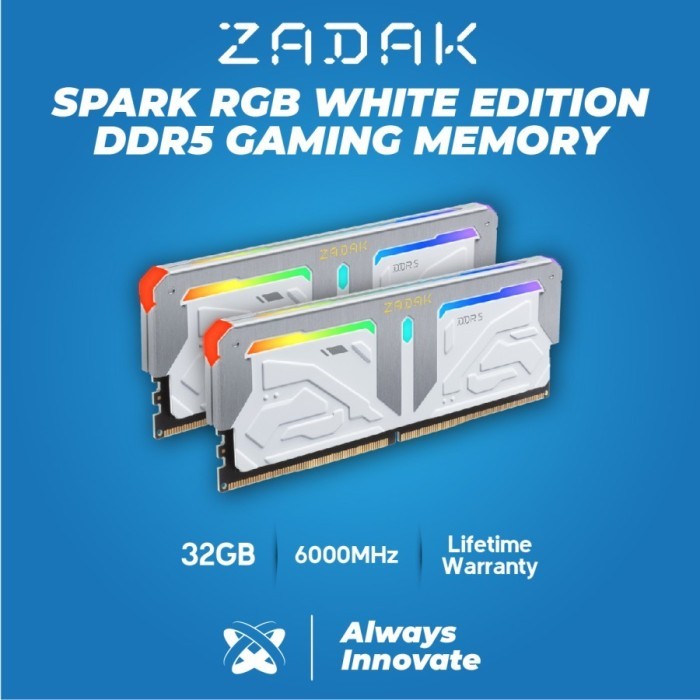 RAm ZADAK SPARK DDR5 32GB 6000Mhz RGB KIT (16GBx2) - DDR5 32GB RGB
