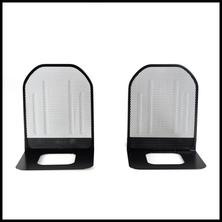 

Wire Mesh Bookend Pengganjal Buku - Hitam
