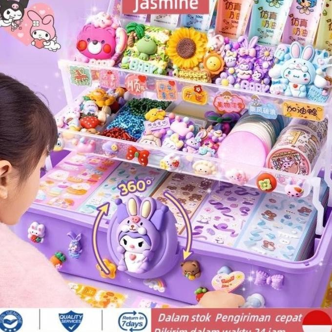 

[YUMI] COD 825PCS DIY Deco Lem Krim Stiker Guka Deluxe DIY Krim Tanah