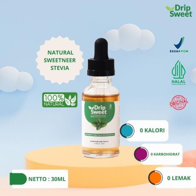 

[Kombo] DripSweet Gula Stevia Pemanis Alami Cair 30ml + 15ml