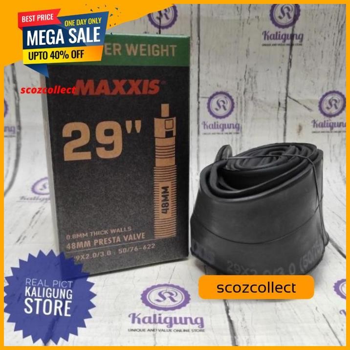 BAN DALAM SEPEDA MTB MAXXIS 29 X 2.0 - 3.0 PRESTA 48MM - BICYCLE TUBE - BAN DALAM SEPEDA - MOUNTAIN 