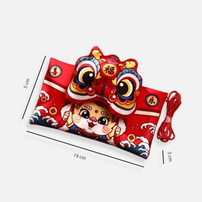 

Imlek Angpao Imlek Premium Barongsai Sincia 3D / Angpao Sling Kain Chinese New Year 4169 - Type A Limited