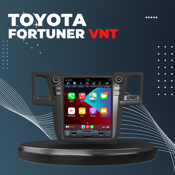 Headunit Android Toyota Fortuner VNT - Model Tesla