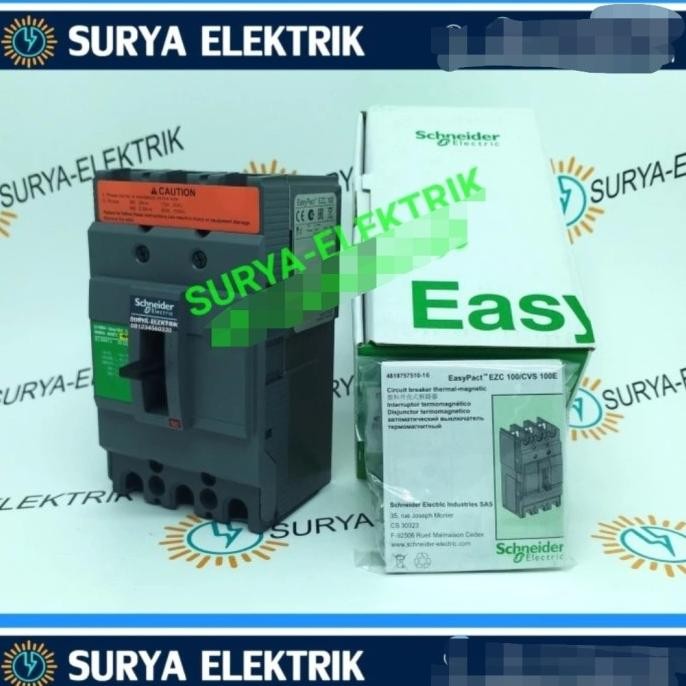 mccb mcb schneider ezc 100b B 30A 30a 30 amper EZC MCCB MCB SCHNEIDER