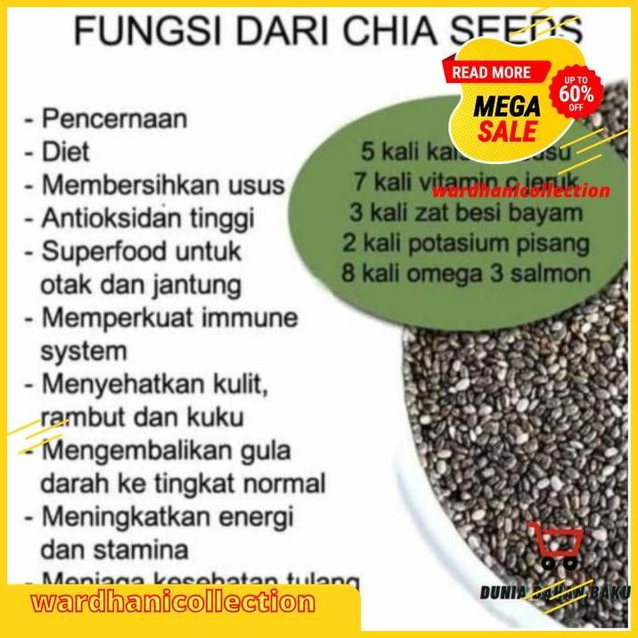 

ORGANIC BLACK CHIA SEED MEXICO / CHIA SEED ORGANIK BEBAS ONGKIR !!!!