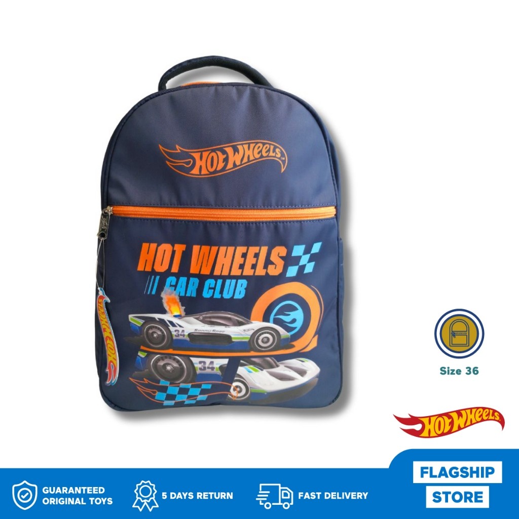 

Hot Wheels Graphic Blue Large Backpack SIZE 36