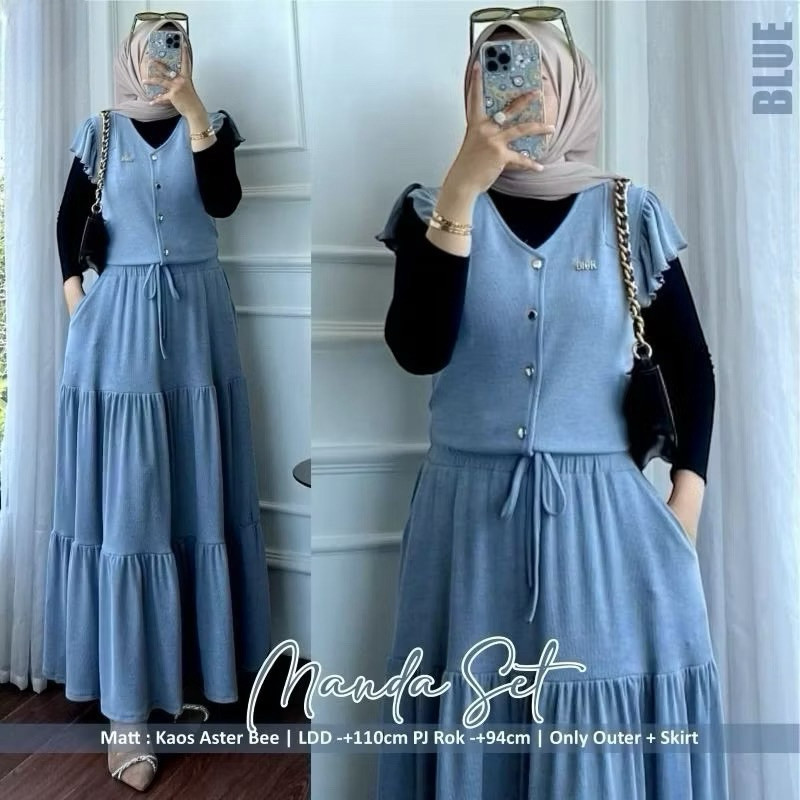 Setelan Baju Rok Wsnita Promo Oneset Cewek Casual Setrok Mewah Terbaru Stelan Kekinian 2025 Satelan 