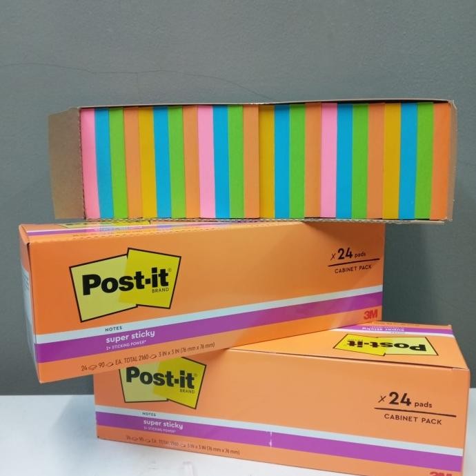 

BEBAS ONGKIR - 3M Post It Super Sticky Notes 654-24SSAU 1 pack isi 24 pad