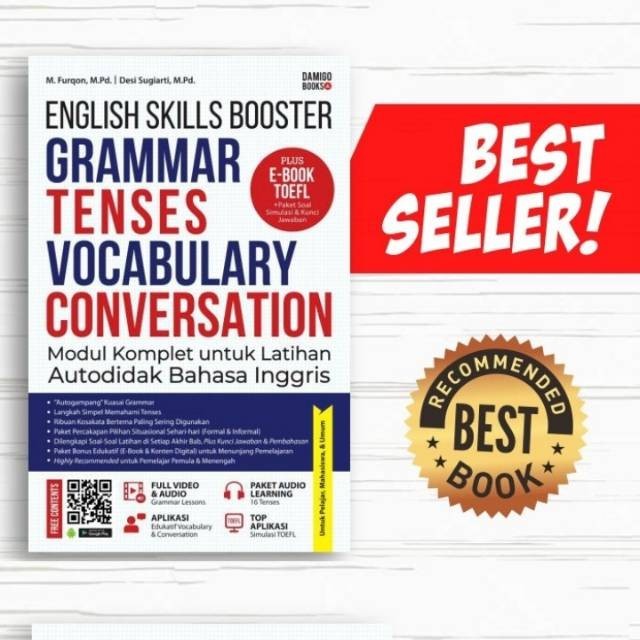 

buku bahasa inggris English skill Booster Grammar, Tenses, vocabulary