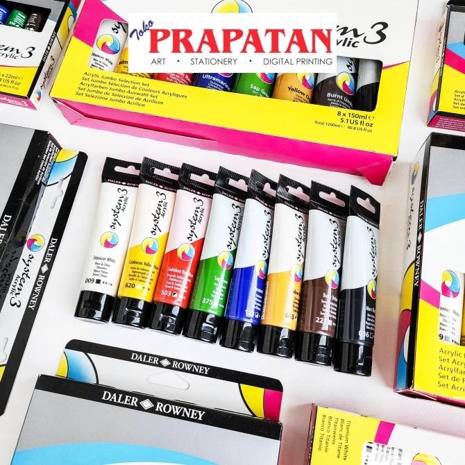 

Daler Rowney System 3 Acrylic Sets | Cat Akrilik GVS