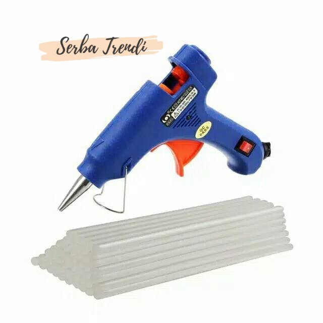 

Lem Tembak Besar 20 Watt | Hot Melt Glue Gun + 5 Pcs Lem Stick