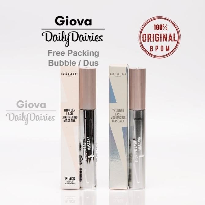 Rose all day thunder lash mascara black maskara hitam CS