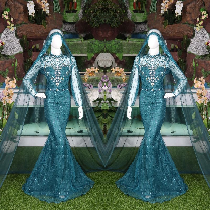 BIG SALE  Croptop, Tanktop gaun dress duyung manik manik aja cantik dan mur,mer