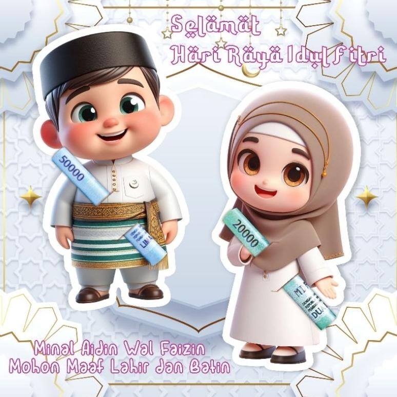 

GHT Isi 250 pcs amplop lebaran karakter amplop angpao lebaran 2024 amplop uang selip amplop lebaran karakter lucu angpao THR lebaran idul fitri