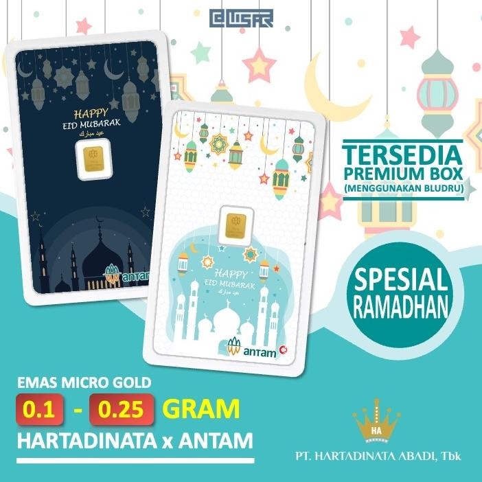 GHT LM Logam Mulia Emas Hartadinata x Antam 0.1 - 0.25 gram 0,1 - 0,25 gr Kado Angpao Hampers Gift R