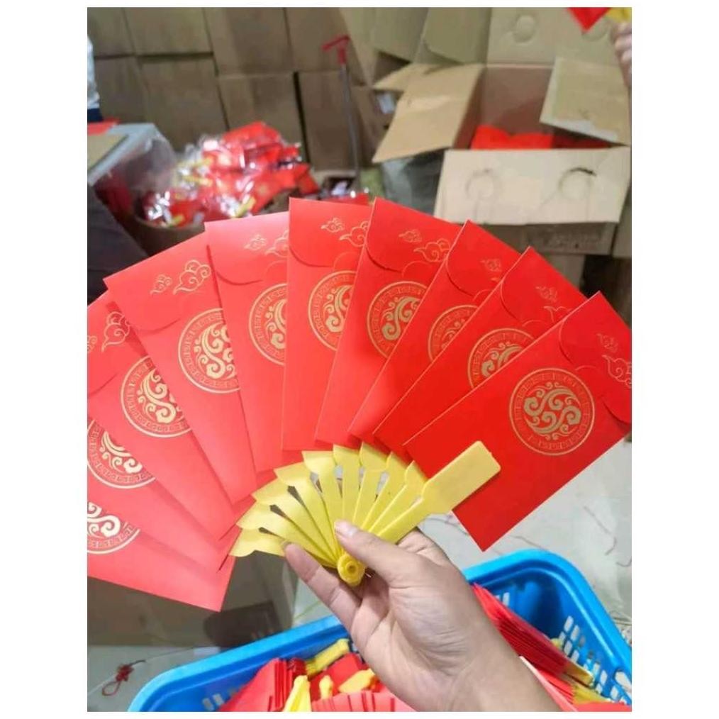 

GHT ANGPAU KIPAS 10 SLOT ANGPAO IMLEK BENTUK KIPAS LIPAT AMPLOP MERAH NEW