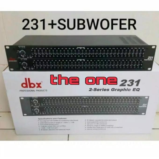 equalizer dbx 231 sub / dbx 231 + subwoofer / dbx 231 subwoofer