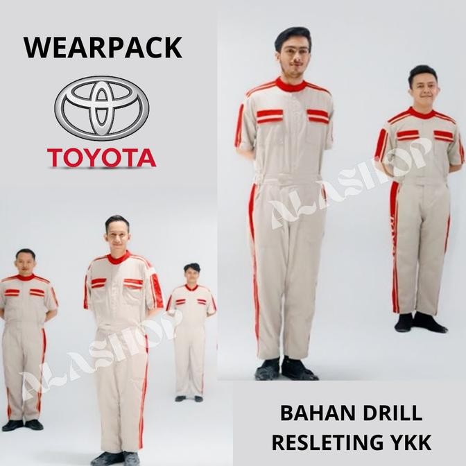 WEARPACK TOYOTA   I   WEARPACK MEKANIK   I   WEARPACK OTOMOTIF   I    WEARPACK BENGKEL