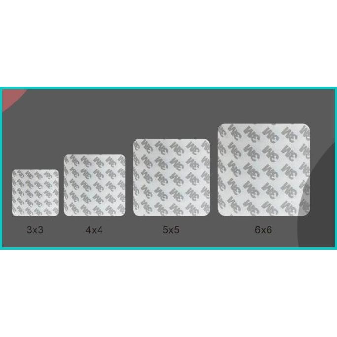 

3M 9080 Tissue Cut Bentuk Kotak Rounded Doubleside Double Tape Tisu 3M