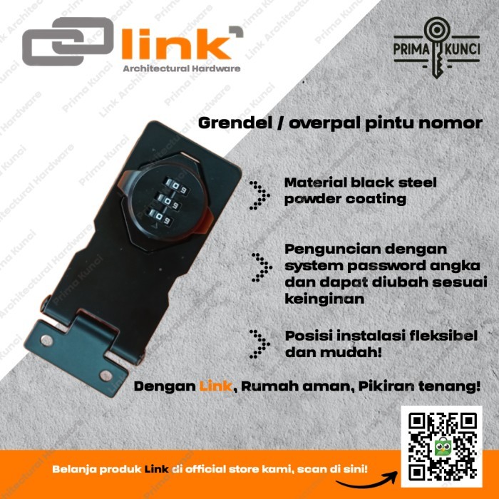 Haps lock / grendel pintu password