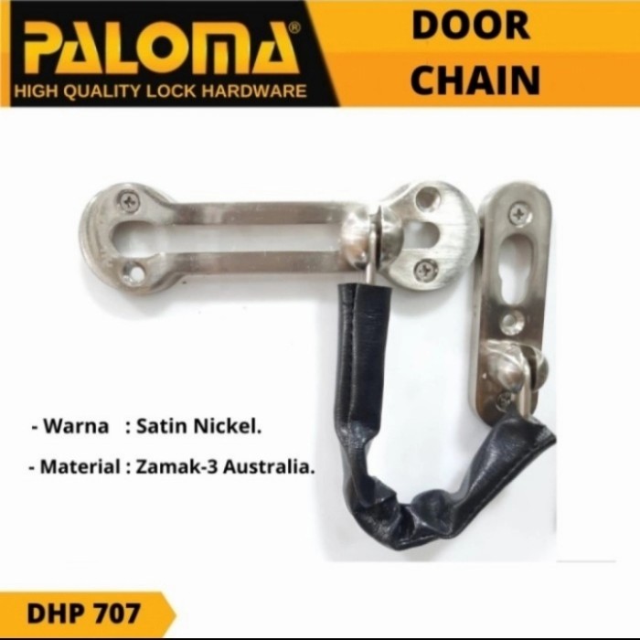 GRENDEL KUNCI PINTU PALOMA DHP 707 DOOR CHAIN RANTAI SLOT PINTU