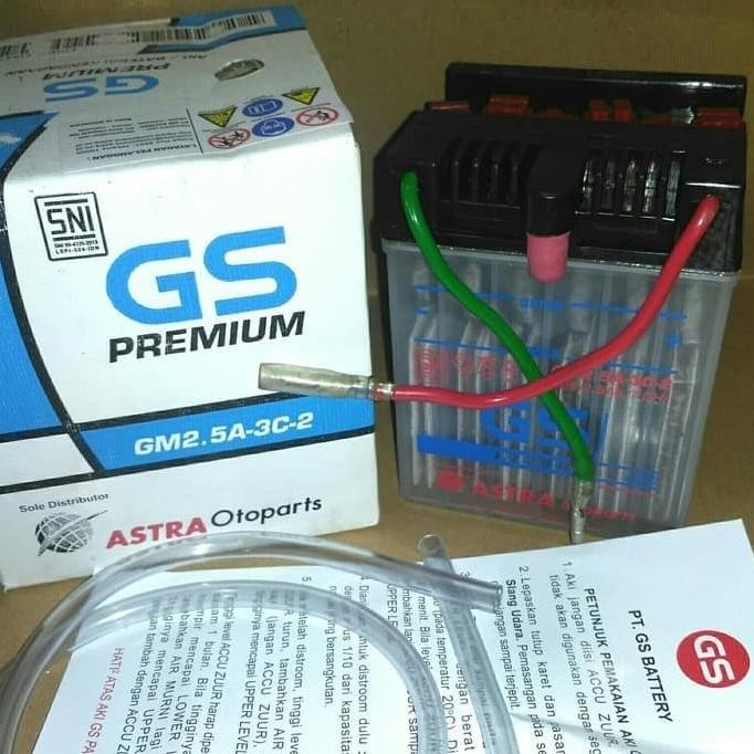 Aki motor GS astra GM2,5-3C-2 GL PRO/MAX lesmo99 Segera Beli