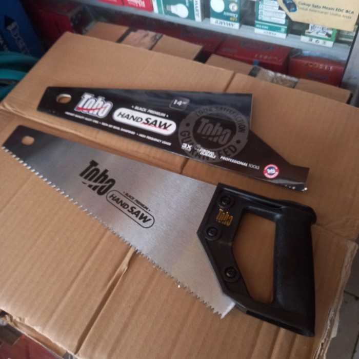 TERBARU Gergaji Kayu Toho BLACK / Hand Saw Gergaji Toho 14 Inchi / Gegaji