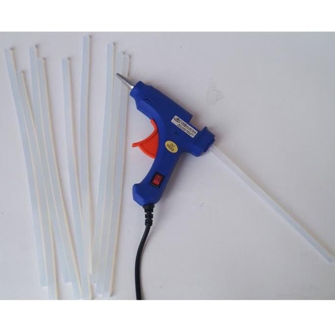 Promo (PAKET) Alat Lem Tembak Kecil + Lem Bakar /Lem tembak COD