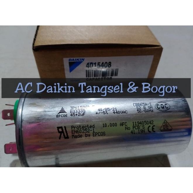 Capacitor / Kapasitor Ac Daikin 2Pk Ftne60Mv14 45+2Uf Original