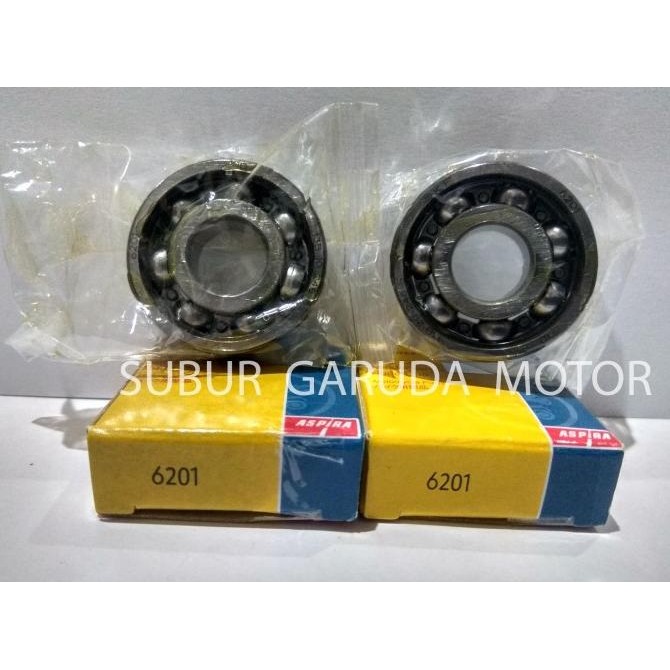 LAHER SKF ASPIRA 6201 6201 RODA DEPAN VARIO SUPRA X125 REVO BLADE BEAT Stok Terbatas