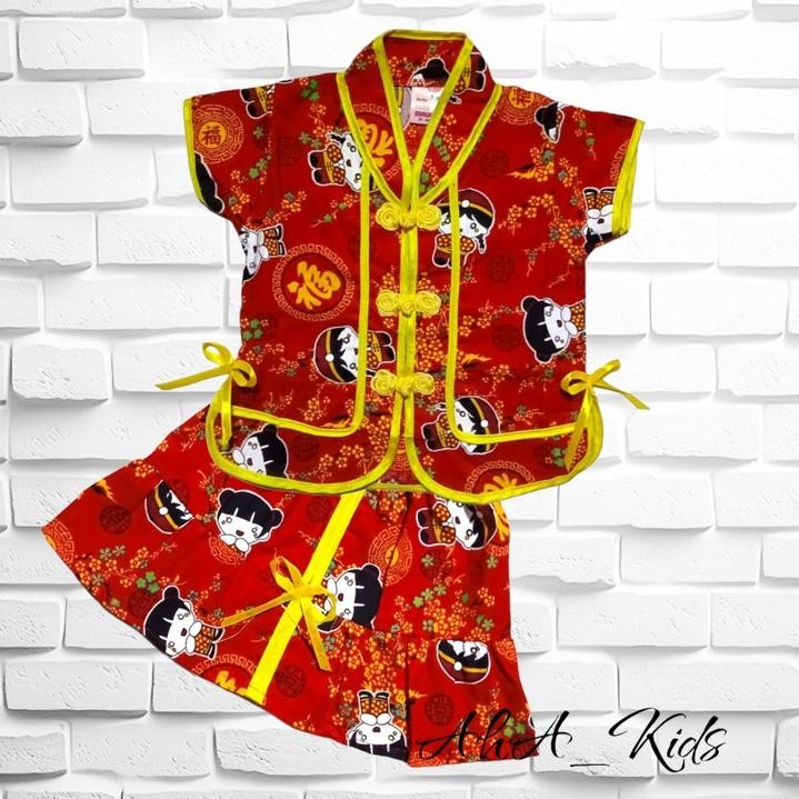 CR - Promo Setelan Baju Cina Anak Perempuan Model Terbaru Untuk Usia 0-8 Tahun TERLARIS