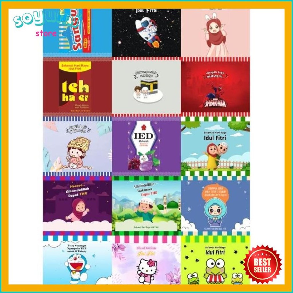 

(Isi 100Pcs) Siap Pakai Amplop Permen Lebaran Model Permen Harga Sudah Di Lem Tinggal Pakai Saja 100Pcs Angpao Uang Thr Idul Fitri Parcel Snack Hari Raya (Order Sebelum Ketinggalan)