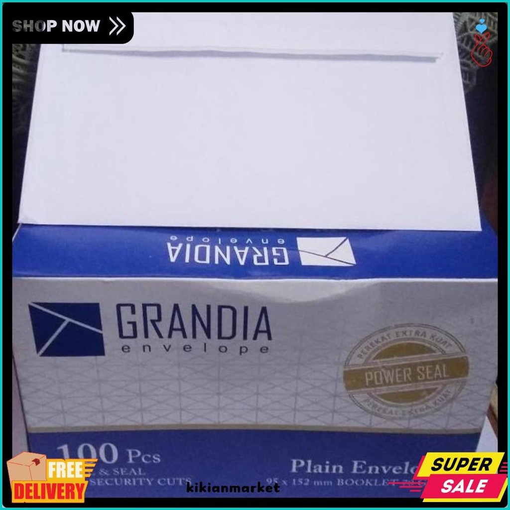 

Murah Amplop Grandia Ada Perekat Putih 104 Ukuran 95X152 Mm 70 Gsm Angpau Surat 1 Pack 100Pc (Lagi Viral)