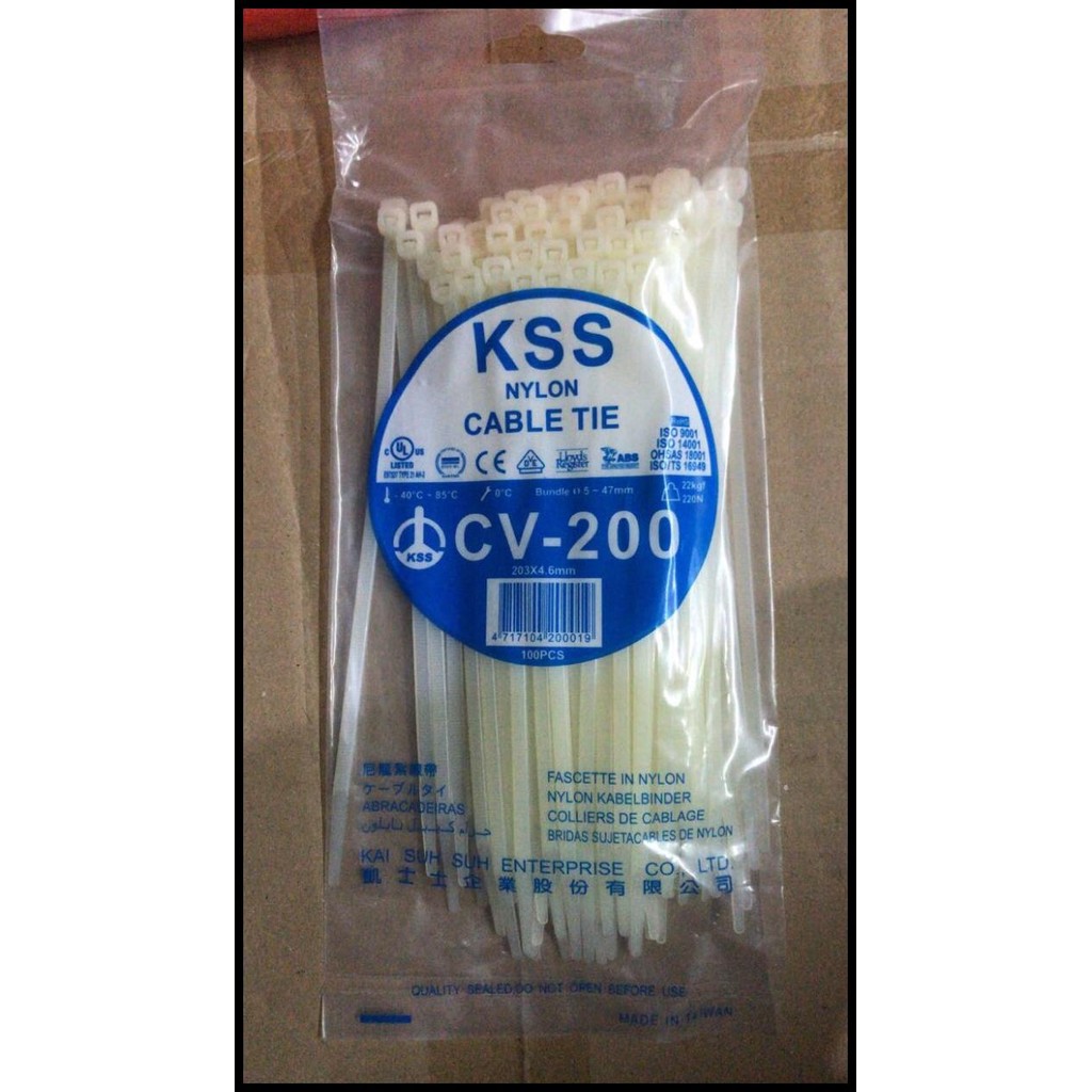 

DISKON KABEL TIES 20CM X 4.6 MERK KSS