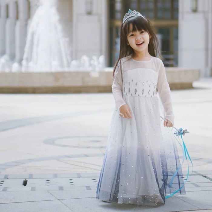Sholikha - Frozen 2 Elsa White Dress