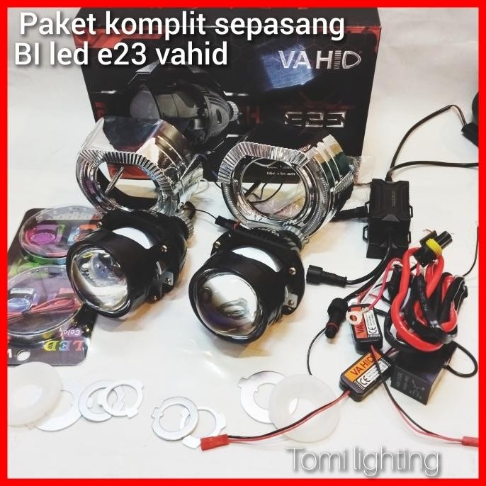 biled Vahid e23|LED projector|lens2'5 inch|sepasang paket komplit