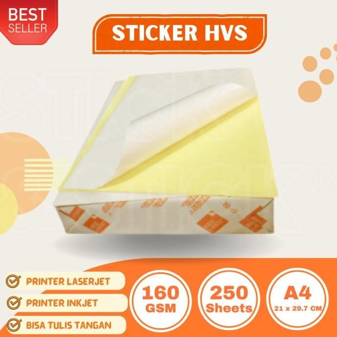 

NEW S&S A4 Sticker HVS DOFF ULTIMATE Quality 250 Sheets