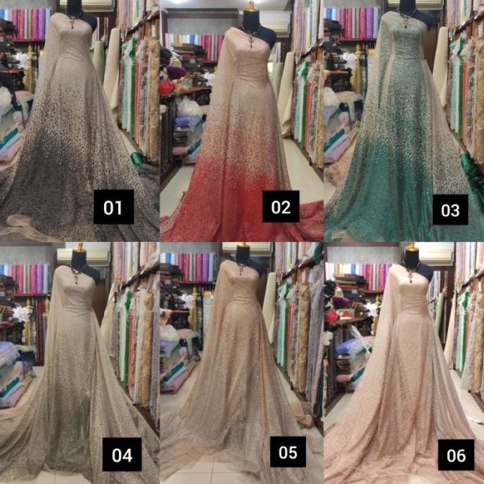 Kualitas terbaik] Kain Tile Sugar Candy Gradasi Ombre Varian