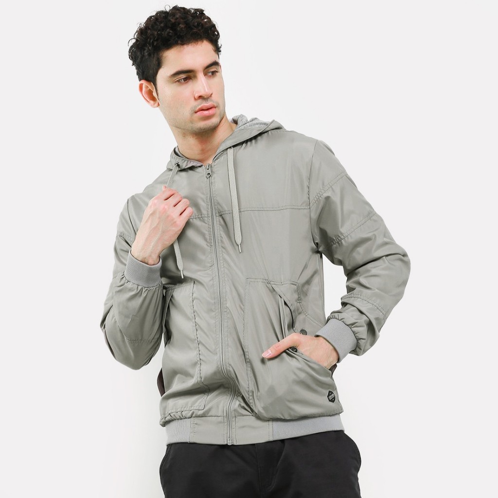 Jaket Parasut Cressida Jaket Hoodie Ringan Tingkat Berikutnya HB061J - Abu |WWxnTHjS|