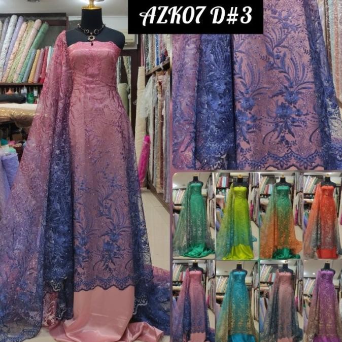 /////] Kain Tile Brokat Swaro Gradasi Ombre AZK07 D#3