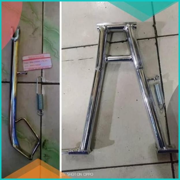 Set standar 1 2 RX King chrome standar samping standar tengah RX KING
