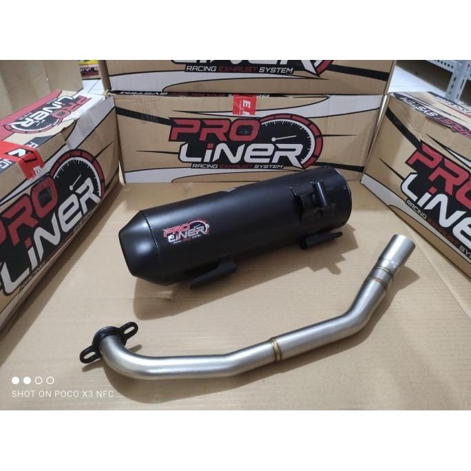 KNALPOT PROLINER NEO STD RACING SR TYPE SILENT ALL NEW AEROX 2021 TERSEDIA